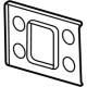 GM 85572501 Tow Hook Bracket Seal, Front GM 85572501 Tow Hook Bracket Seal, Front
