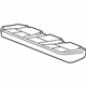 GM 15813970 Seat Cover, Gray, Rear GM 15813970 Seat Cover, Gray, Rear