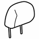 GM 26208472 Headrest, Front GM 26208472 Headrest, Front