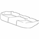 GM 22891231 Cushion Cover, Brownstone; Titanium, Rear GM 22891231 Cushion Cover, Brownstone; Titanium, Rear
