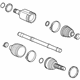 GM 84280833 Axle Assembly, Front Passenger Side GM 84280833 Axle Assembly, Front Passenger Side