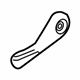 GM 42435819 Recline Handle, Ash Gray, Front GM 42435819 Recline Handle, Ash Gray, Front