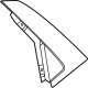 GM 42795080 Rear Applique, Driver Side GM 42795080 Rear Applique, Driver Side