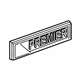 GM 42599000 Nameplate GM 42599000 Nameplate