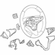 GM 13467145 Steering Wheel, Black GM 13467145 Steering Wheel, Black