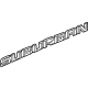 GM 84470959 Nameplate, Black, Front GM 84470959 Nameplate, Black, Front