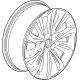 GM 42727440 Wheel, Rear Or Spare, Black GM 42727440 Wheel, Rear Or Spare, Black