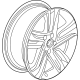 GM 42727443 Wheel, Rear Or Spare