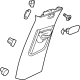 GM 42761194 Upper Center Pillar Trim, Jet Black, Driver Side
