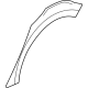 GM 13493967 Wheel Opening Molding, Black, Rear Driver Side GM 13493967 Wheel Opening Molding, Black, Rear Driver Side