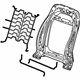 GM 42498949 Seat Back Frame, Front GM 42498949 Seat Back Frame, Front