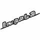 GM 10402454 Nameplate, Black, Front GM 10402454 Nameplate, Black, Front