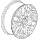 GM 84886617 Wheel, Rear Or Spare GM 84886617 Wheel, Rear Or Spare