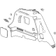 GM 42758030 Lower Quarter Trim, Rear Driver Side