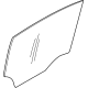 GM 84304201 Door Glass, Rear Driver Side