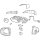 GM 42800082 Housing, Inside/Outside Rear View GM 42800082 Housing, Inside/Outside Rear View