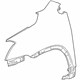 GM 42334474 Fender, Front Passenger Side