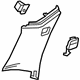 GM 22908292 Window Trim, Black, Front Driver Side