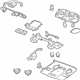 GM 25972458 Roof Console, Titanium