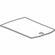 GM 22944191 Floor Cover, Black Diamon, Rear GM 22944191 Floor Cover, Black Diamon, Rear
