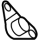 GM 84922371 Muffler & Pipe Insulator, Rear GM 84922371 Muffler & Pipe Insulator, Rear
