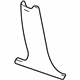 GM 10436057 Center Pillar Trim, Oak, Inner Driver Side
