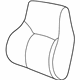 GM 12459215 Seat Back Cover, Front