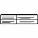 GM 22923740 A/C Label GM 22923740 A/C Label