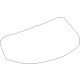 GM 42802033 Lift Gate Glass, Rear GM 42802033 Lift Gate Glass, Rear