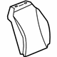 GM 20881404 Seat Back Cover, Passenger Side GM 20881404 Seat Back Cover, Passenger Side