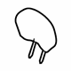 GM 89043341 Headrest Pad GM 89043341 Headrest Pad