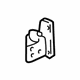 GM 22716440 Upper Hinge, Rear Passenger Side GM 22716440 Upper Hinge, Rear Passenger Side