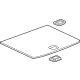 GM 84912995 Floor Cover, Jet Black, Rear GM 84912995 Floor Cover, Jet Black, Rear