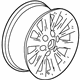 GM 20989562 Wheel, Alloy, Rear GM 20989562 Wheel, Alloy, Rear
