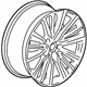 GM 23372452 Wheel, Alloy, Rear GM 23372452 Wheel, Alloy, Rear
