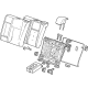 GM 42734071 Seat Back Assembly, Black, Front Rear GM 42734071 Seat Back Assembly, Black, Front Rear
