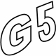GM 15898501 Nameplate, Rear