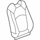 GM 20864489 Seat Back Cover, Titanium, Passenger Side