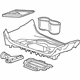 GM 84374960 Trim Plate, Gray GM 84374960 Trim Plate, Gray