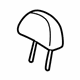 GM 96669230 Headrest, Black GM 96669230 Headrest, Black