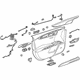 GM 22868468 Door Trim Panel, Titanium, Front Passenger Side