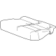 GM 26554720 Cover Assembly-Rear Seat Cushion *Backen Blackk