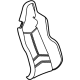 GM 85144942 Seat Back Cover, Black, Front Passenger Side