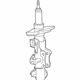 GM 84427199 Strut, Driver Side