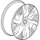 GM 86774807 Wheel-Front & Rear *Pearl Nickel GM 86774807 Wheel-Front & Rear *Pearl Nickel