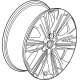GM 86774811 Wheel-Front & Rear *Android Dark