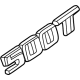 GM 85116025 Nameplate, Silver GM 85116025 Nameplate, Silver