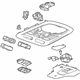 GM 22800734 Overhead Console, Titanium GM 22800734 Overhead Console, Titanium