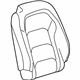 GM 23379573 Seat Back Cover, White, Front GM 23379573 Seat Back Cover, White, Front