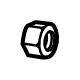 GM 84467790 Inner Tie Rod Nut GM 84467790 Inner Tie Rod Nut
